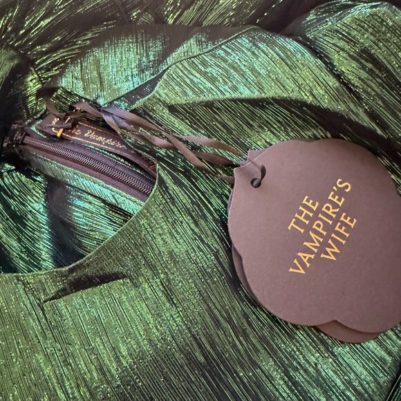 TIMELESS COLLECTIBLE THE VAMPIRE'S WIFE Silk Midi Dress Size S/M 6 UK10 NEW - Picture 15 of 16